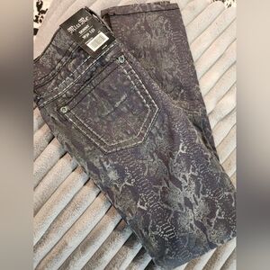 Miss Me Women's High Rise Snake Print Jeans